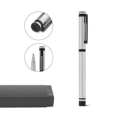 STAIN. Roller em metal e clipe em aço inoxidável